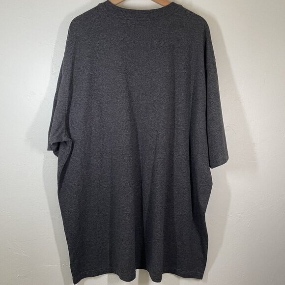 Carhartt Men's Loose Fit Heavyweight Short Sleeve Henley T-Shirt Gray 2XL Tall - Picture 2 of 8